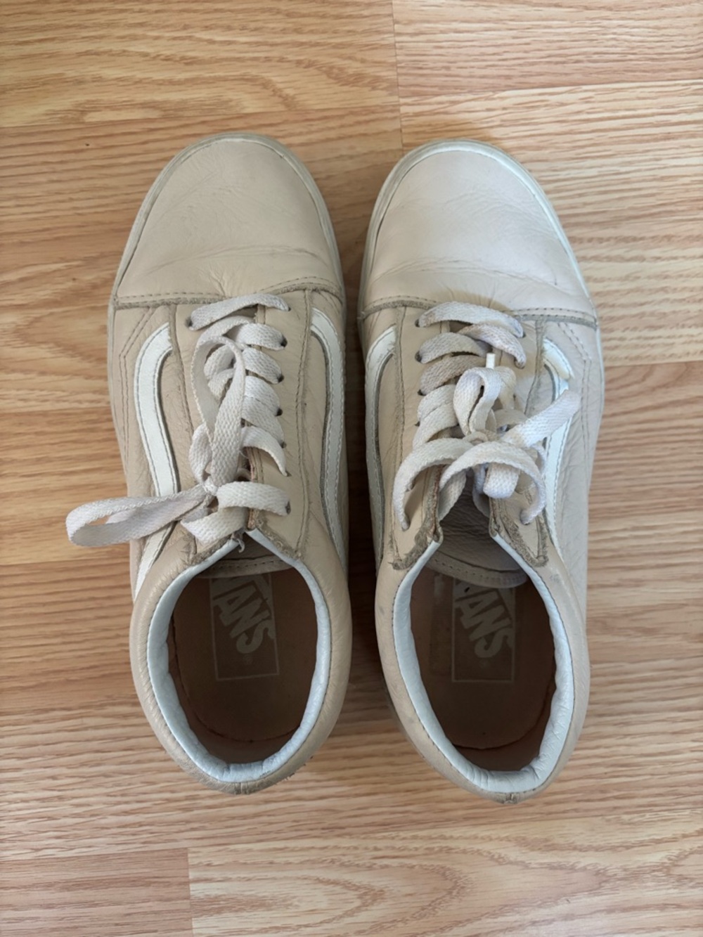 Light pink vans sneakers